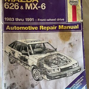 Mazda 626 MX-6 1983 to 1991 repair manual book 61041